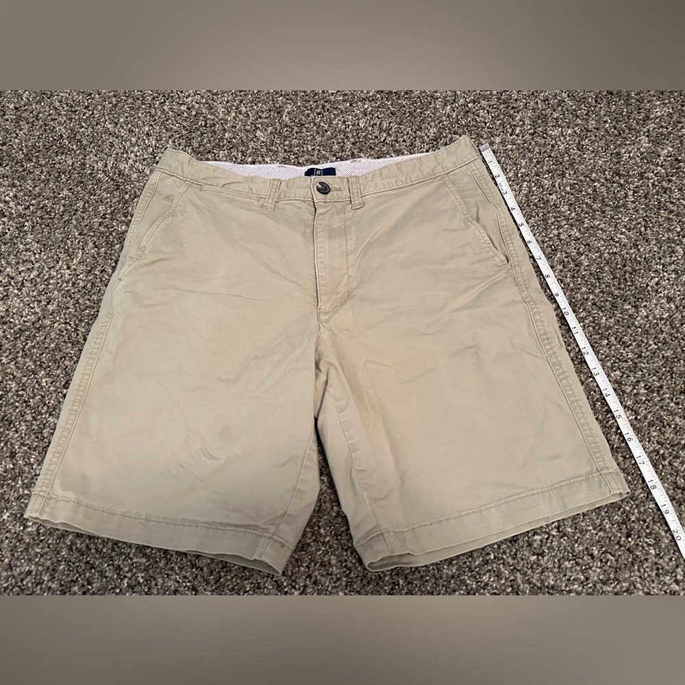George Men's Khaki Flat Front Shorts